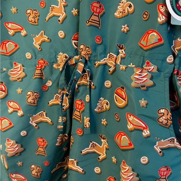 Magellan Outdoors Novelty Holiday Shirtdress NWT - Picture 6 of 8